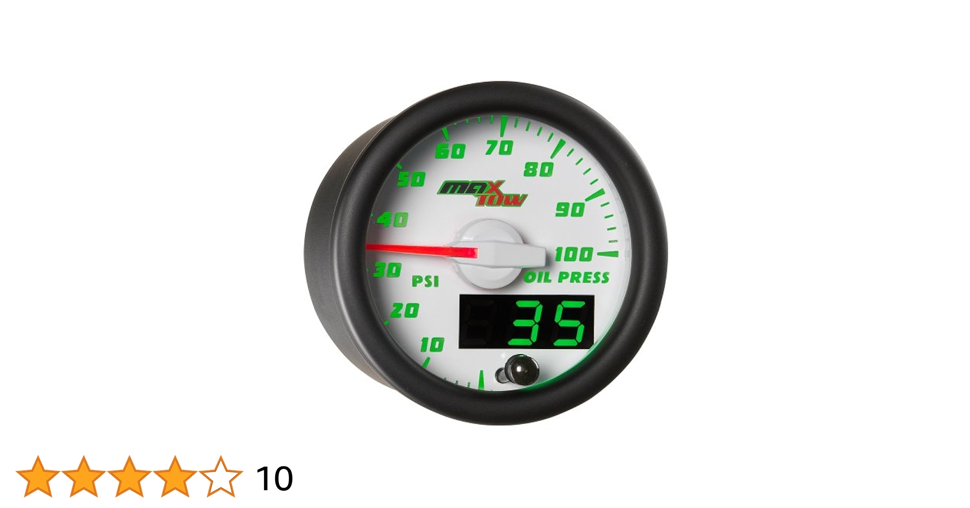 Amazon.com: MaxTow Double Vision 100 PSI Oil Pressure Gauge